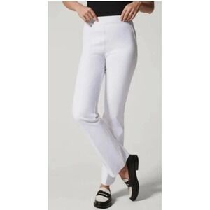Spanx 20373R On-The-Go Kick Flare Pants Classic White Size XL Pull On Trousers